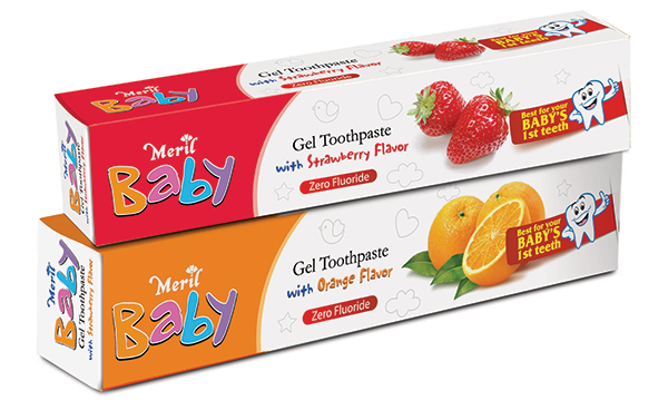 Meril Baby Gel Toothpaste (Orange)