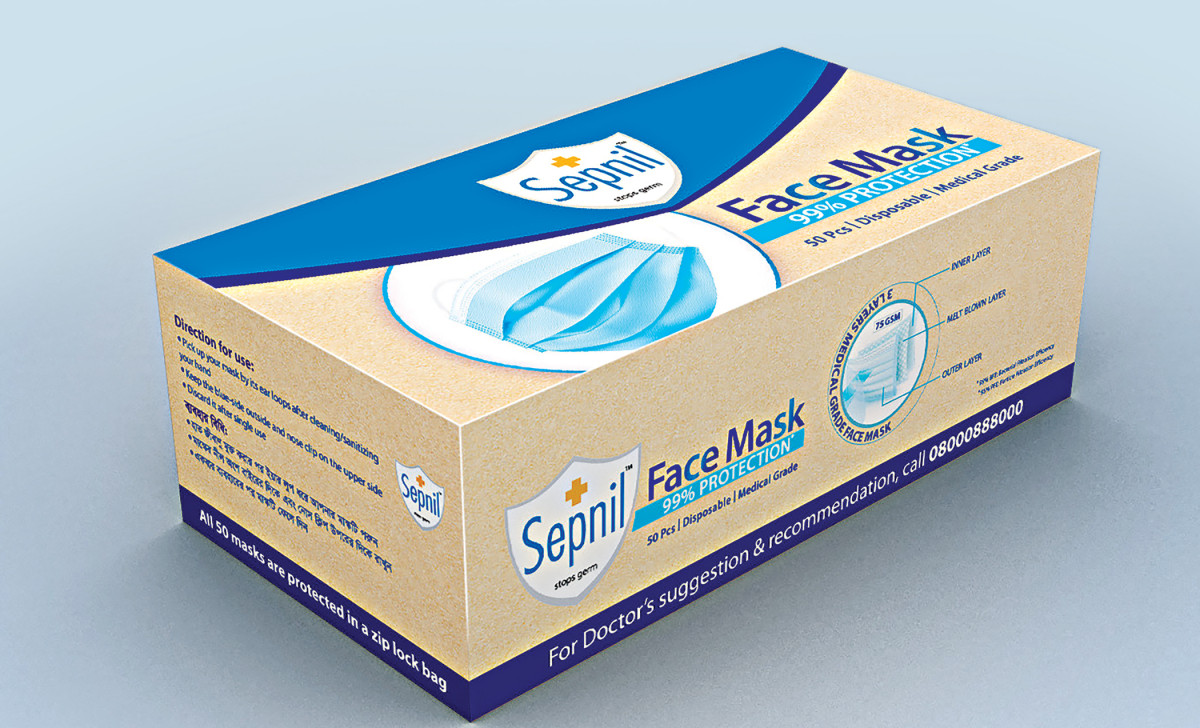 Sepnil s Medical Grade Face Mask For Full Protection SQUARE