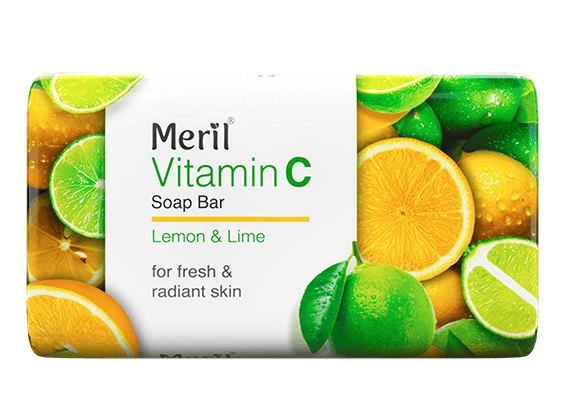 Meril Vitamin C Soap Bar - Lemon & Lime - SQUARE