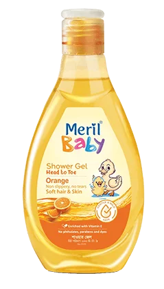 Meril Baby Shower Gel Head to Toe (Orange)