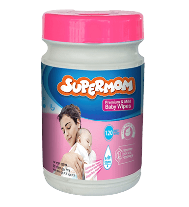 Supermom Mild Baby Wipes Canister 